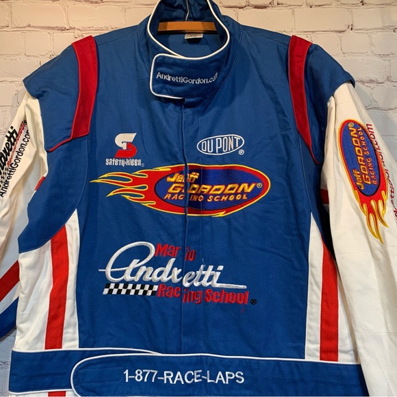 Mario Andretti Jeff Gordon Racing Drivers Suit Size 3X 50” - Picture 1 of 14